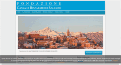 Desktop Screenshot of fondazionecrsaluzzo.it